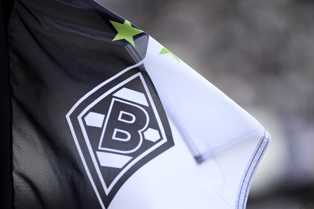 Borussia Mönchengladbach corner flag with club logo