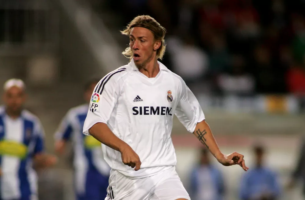 Guti in Real Madrid during match