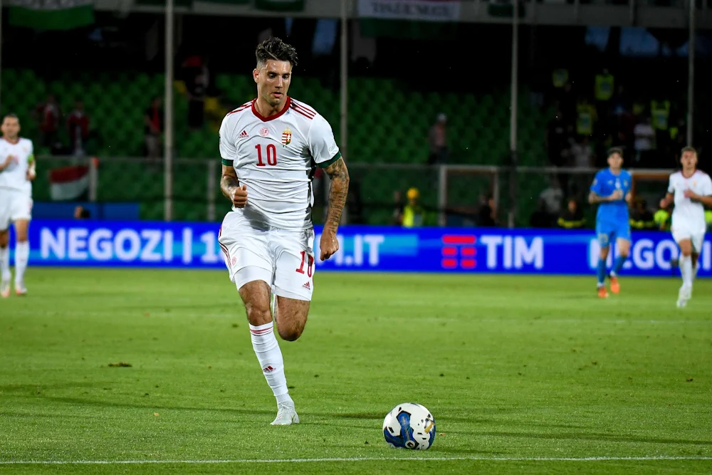 Dominik Szoboszlai, Hungary playing for his national team